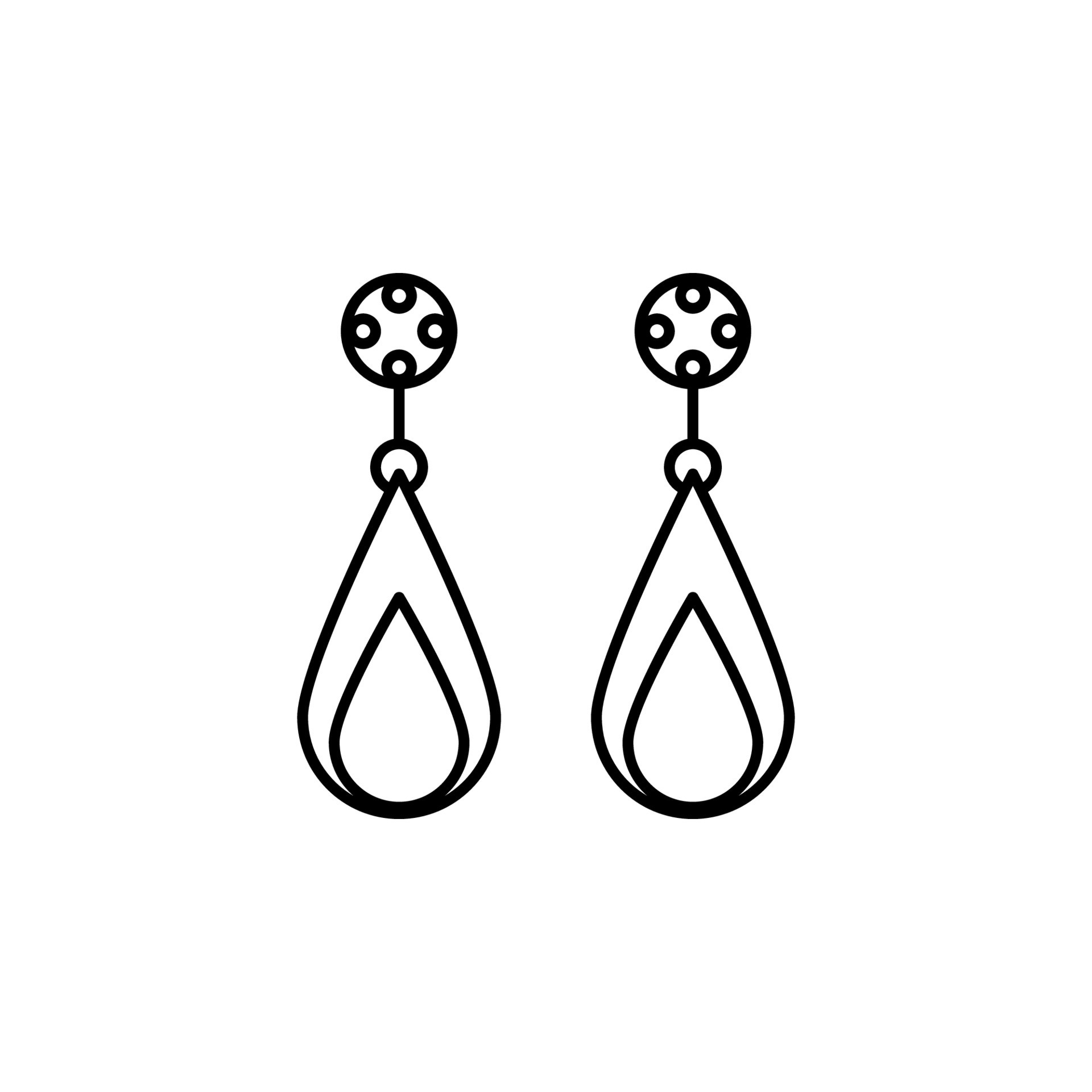 earrings vector icon 22416182 Vector Art at Vecteezy