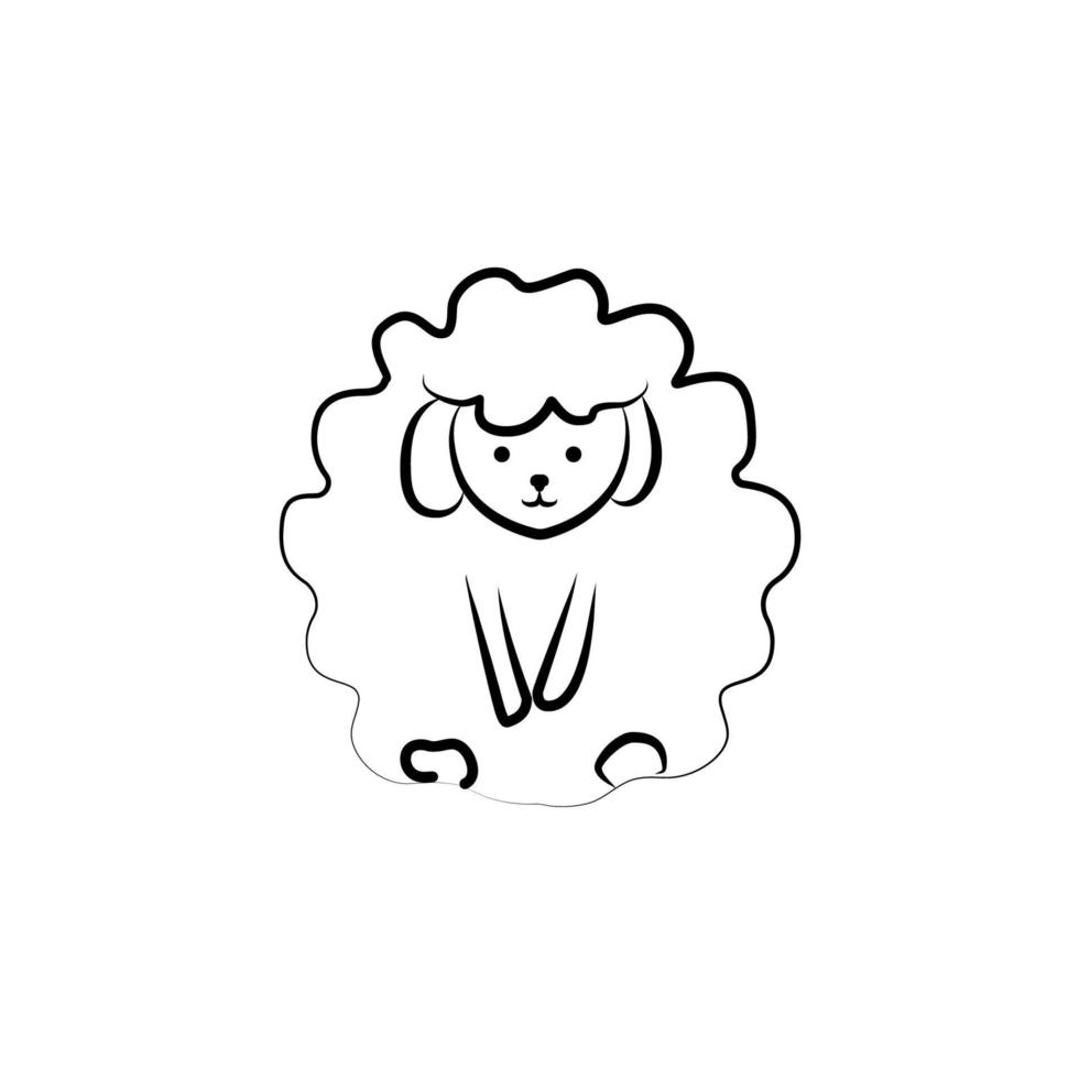 sheep vector icon