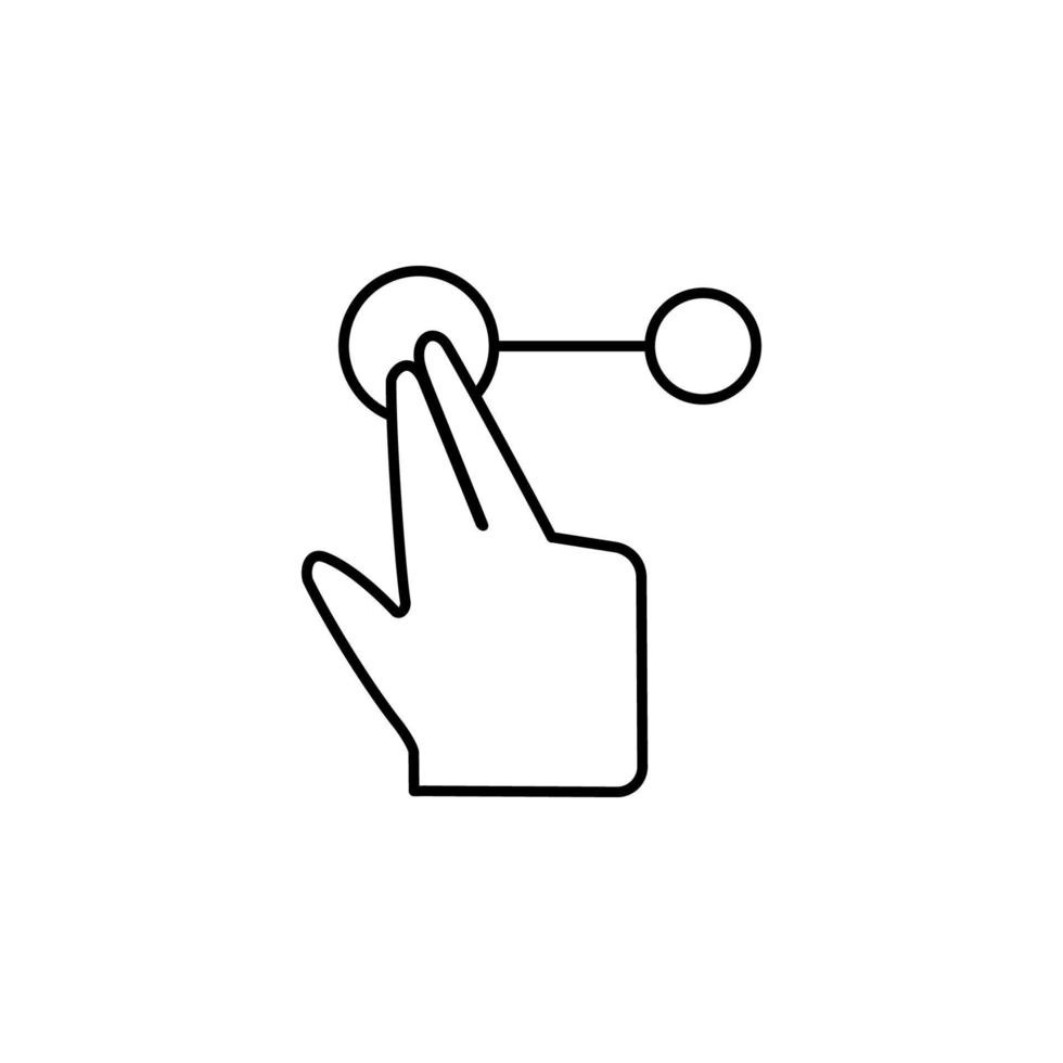 Interactive, augmented reality, touch vector icon