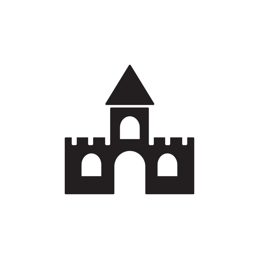 castillo juguete vector icono