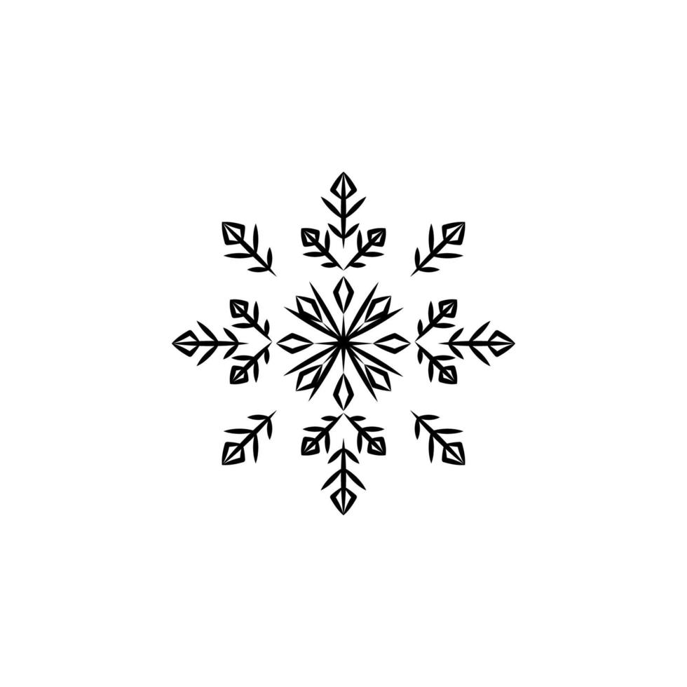 Snowflake vector icon