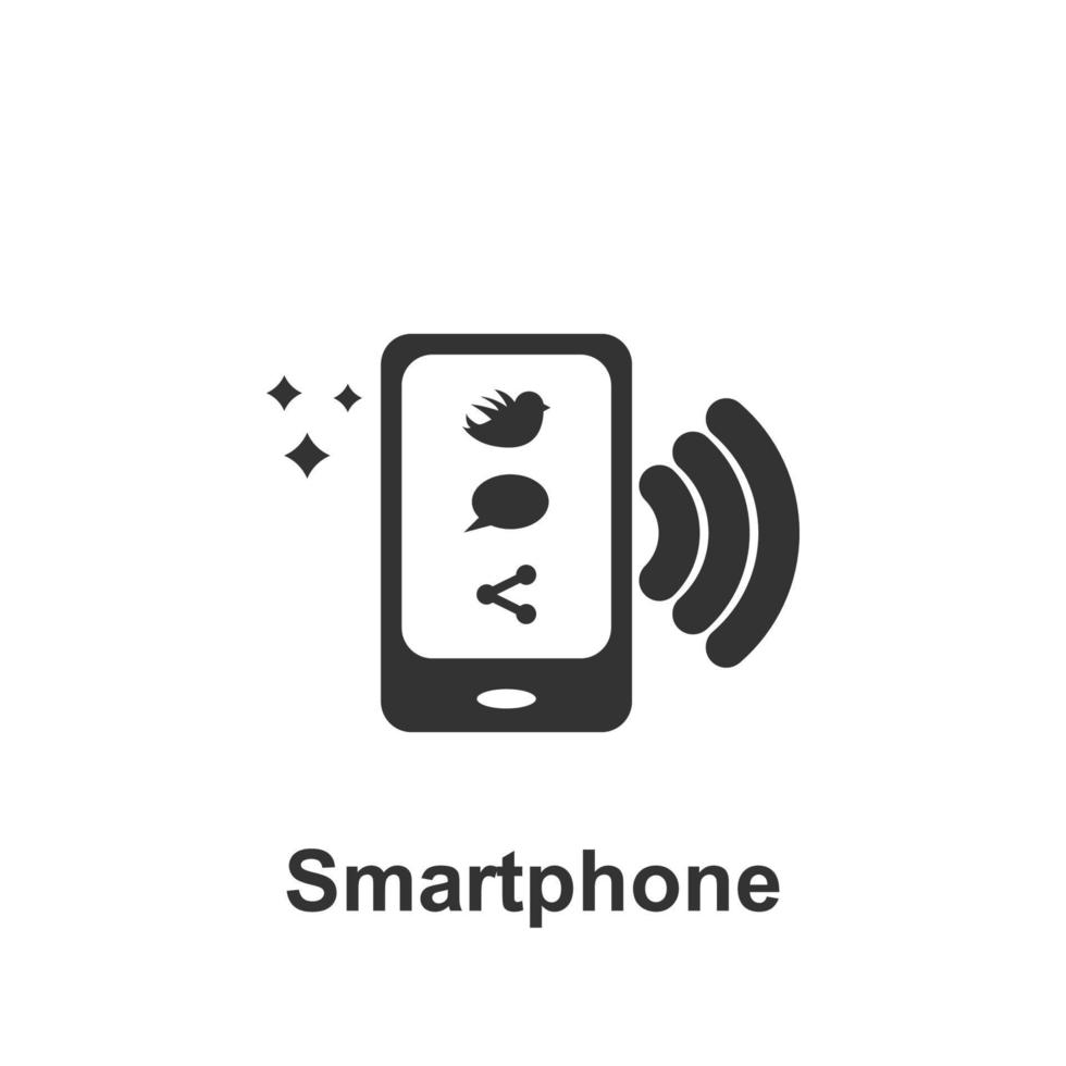 Online marketing, smartphone vector icon