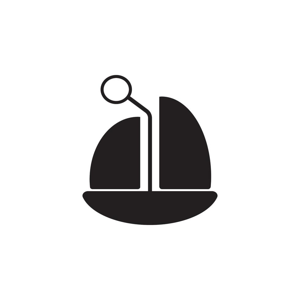 Toy sailing ship vector icon