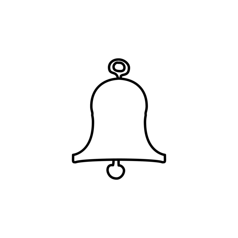 bell sketch vector icon