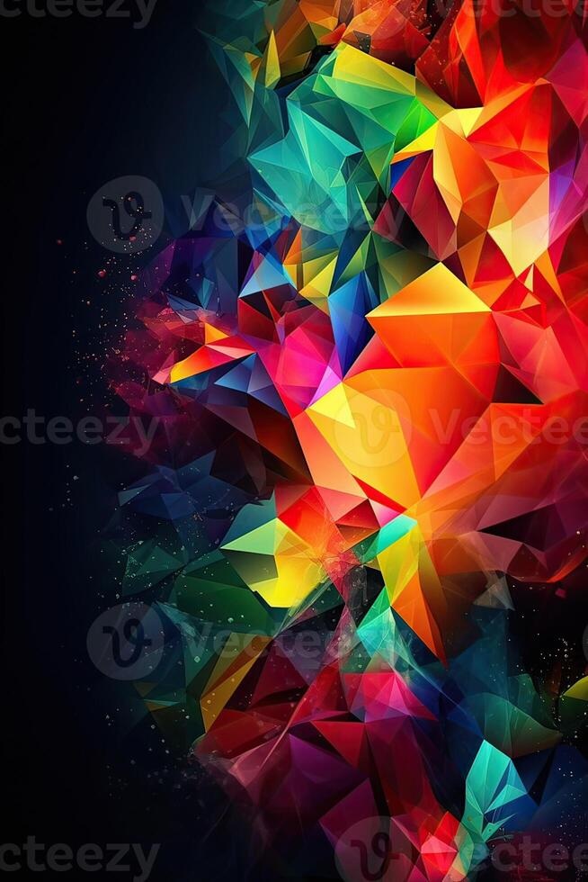 Rainbow Enlightenment. Escape to Reality series. Abstract arrangement of surreal sunset sunrise colors and textures on the subject of landscape painting, imagination, creativity and art. photo