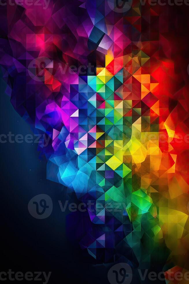 Rainbow Enlightenment. Escape to Reality series. Abstract arrangement of surreal sunset sunrise colors and textures on the subject of landscape painting, imagination, creativity and art. photo