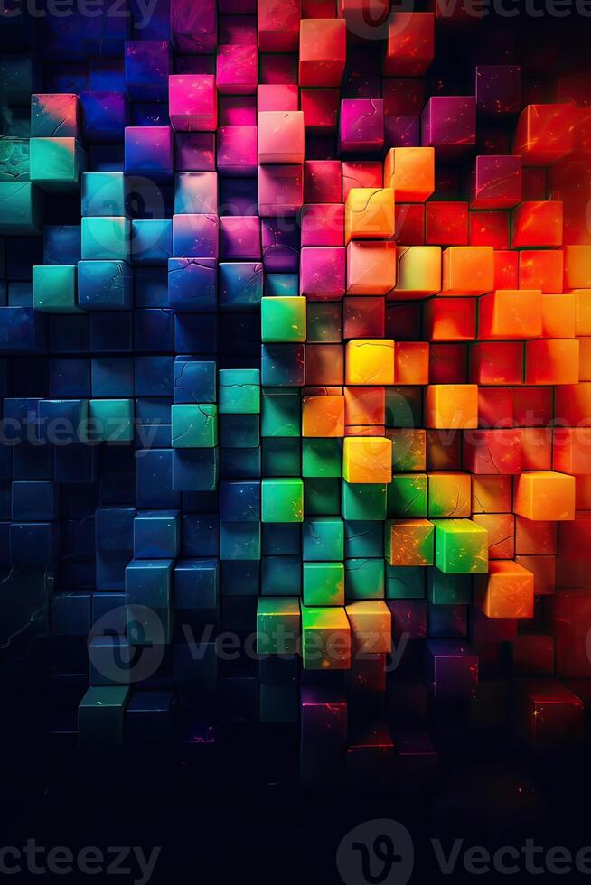 Rainbow Enlightenment. Escape to Reality series. Abstract arrangement of surreal sunset sunrise colors and textures on the subject of landscape painting, imagination, creativity and art. photo