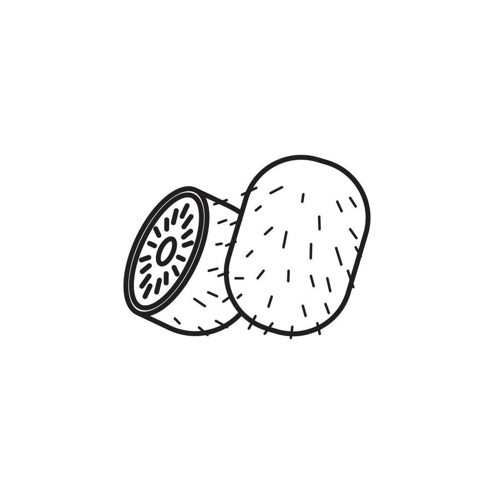 Vector kiwi fruit vector icon