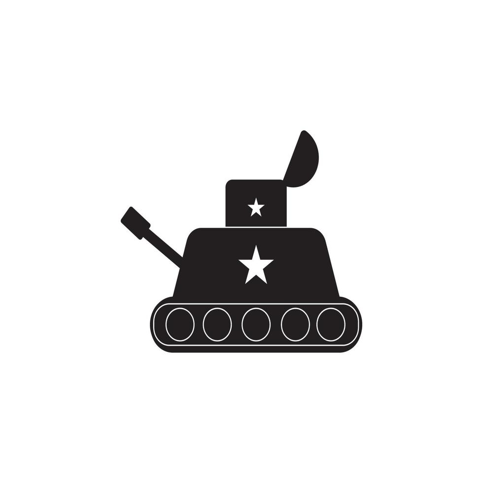 tanque juguete vector icono