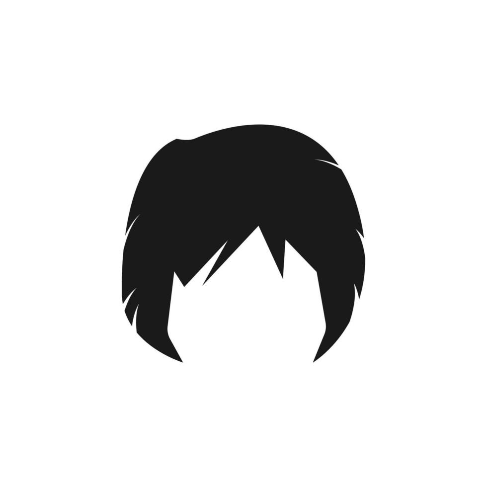 hair, woman, haircut bob vector icon