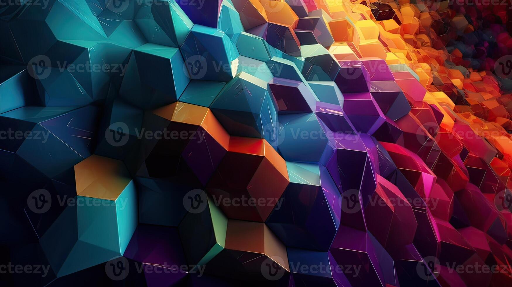 Rainbow Enlightenment. Escape to Reality series. Abstract arrangement of surreal sunset sunrise colors and textures on the subject of landscape painting, imagination, creativity and art. photo