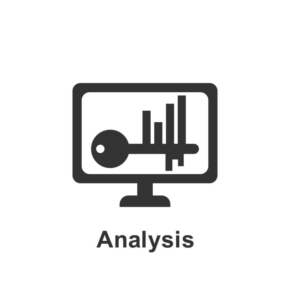 Online marketing, analysis vector icon