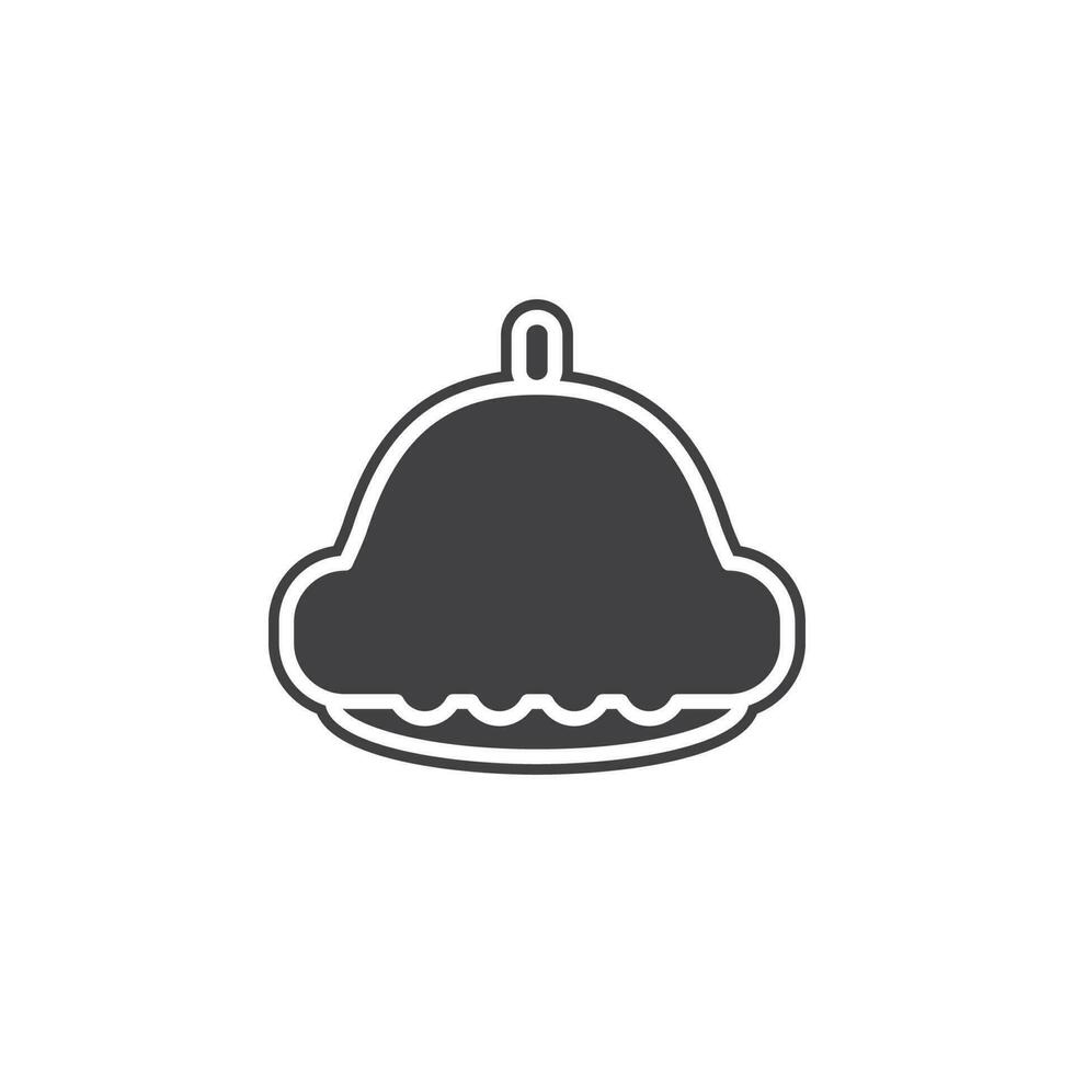 Vector Pattypan squash vector icon