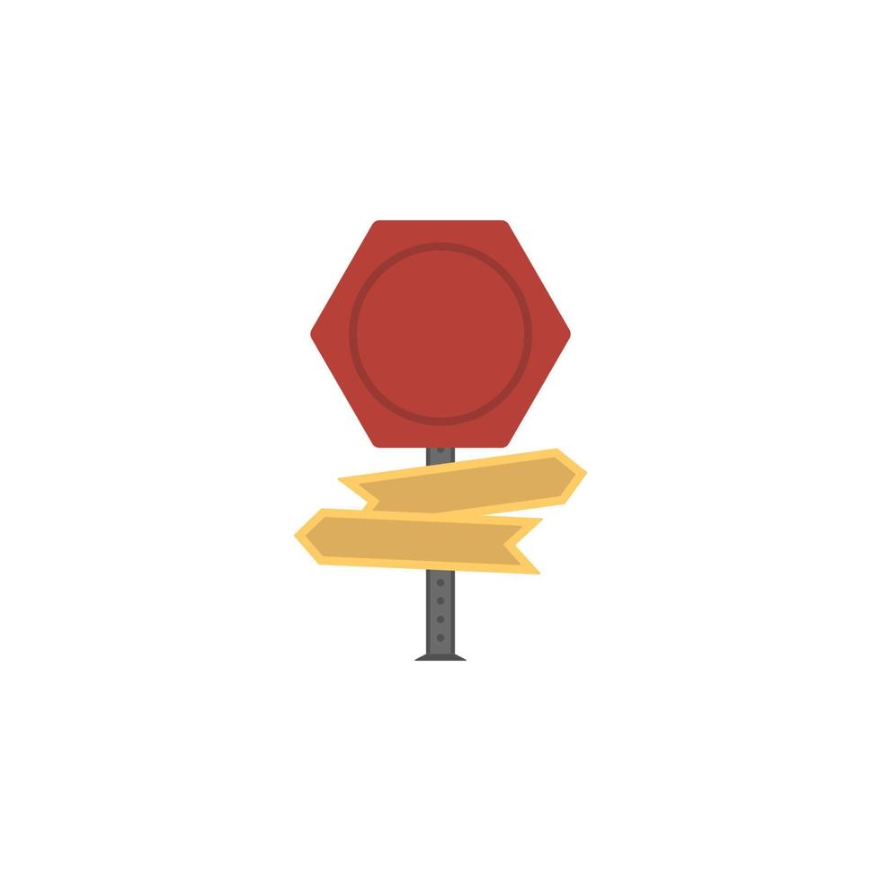 Empty information colored vector icon