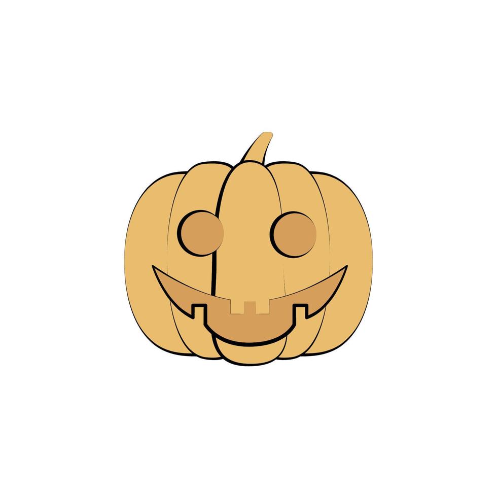 pumpkins colored vector icon