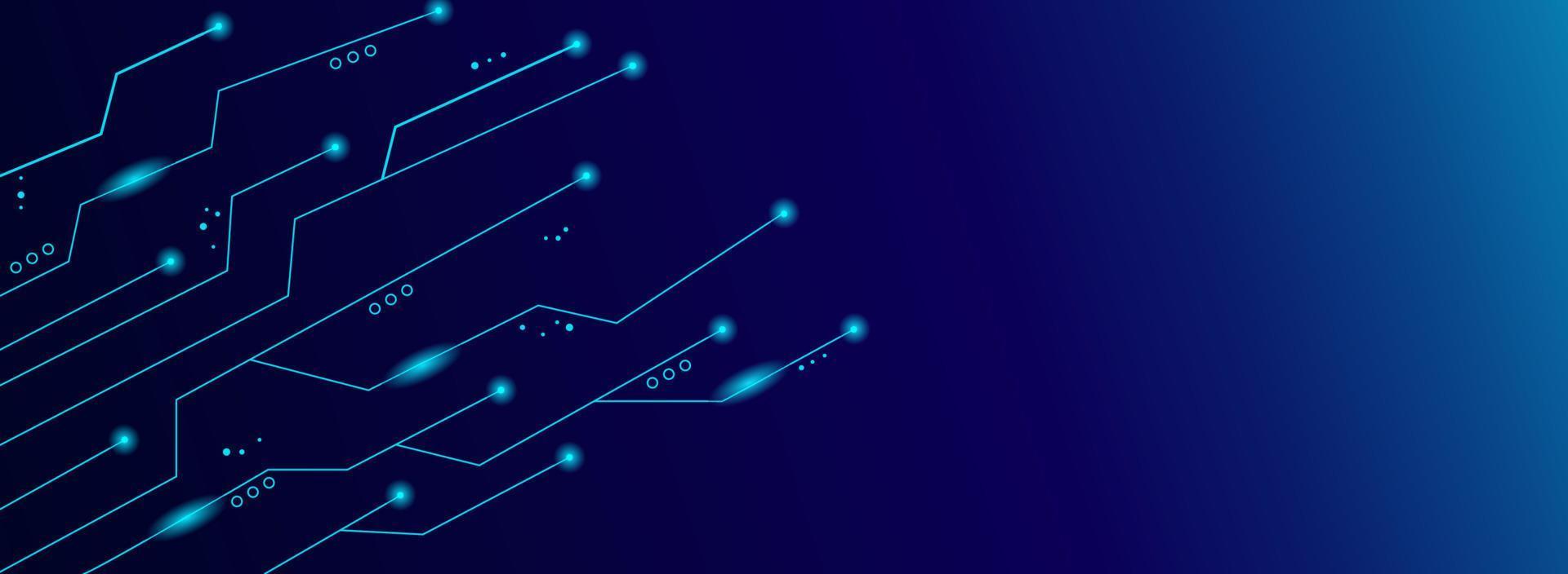 Gradient technology futuristic background vector