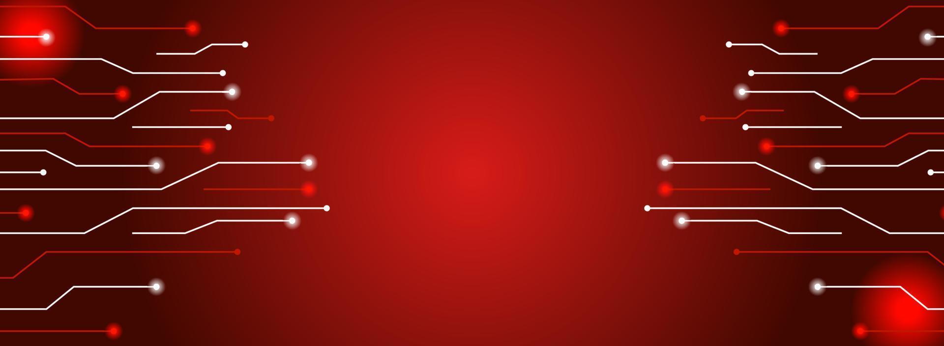 Red gradient technology futuristic background vector