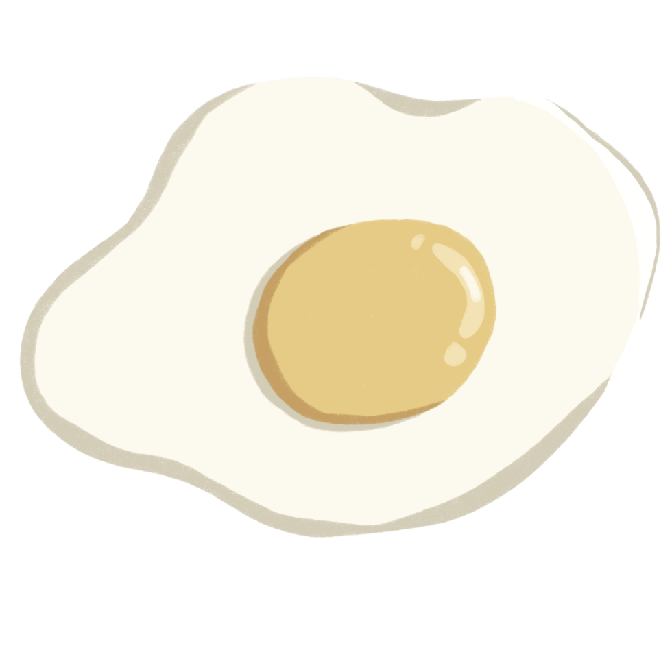 minimal fried eggs png