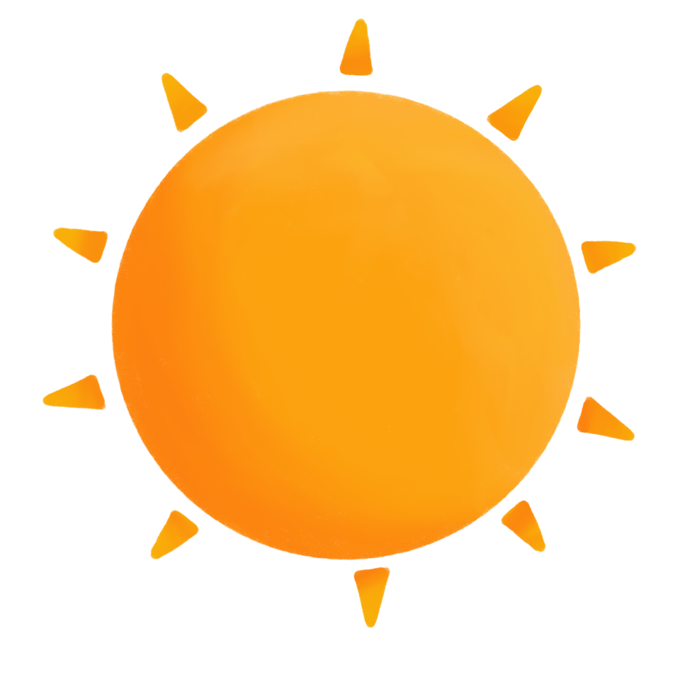 Round super sun png