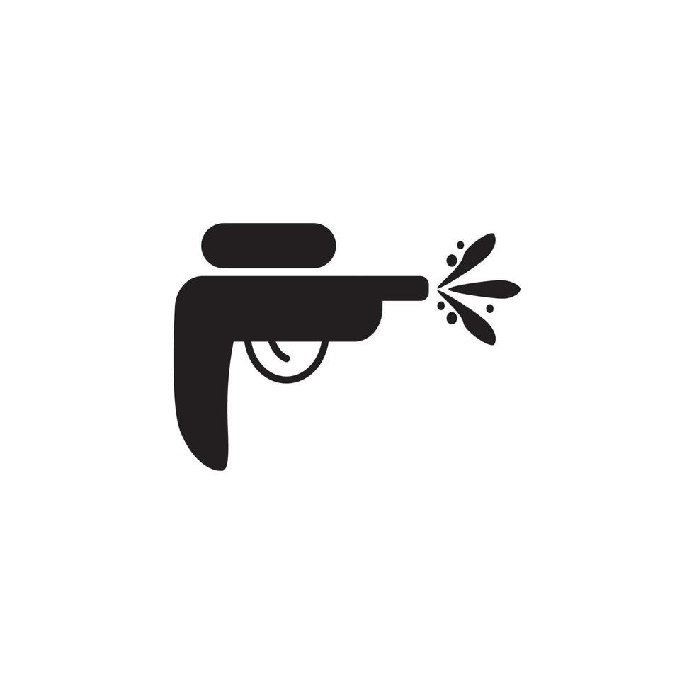 agua pistola juguete vector icono