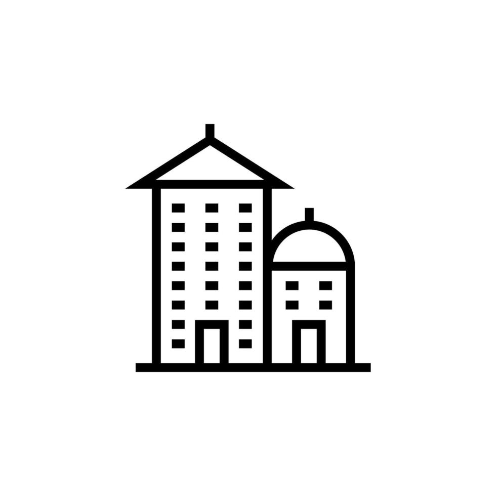 icono de vector de edificio