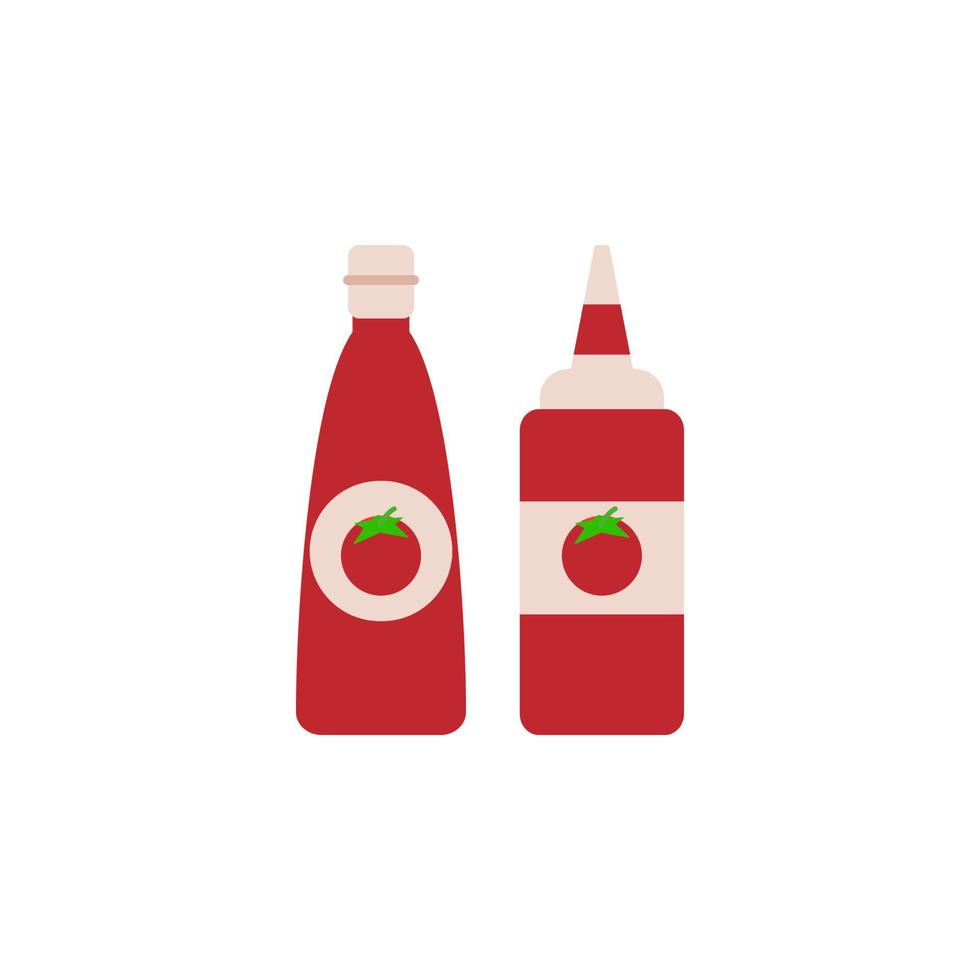 Ketchup, states vector icon