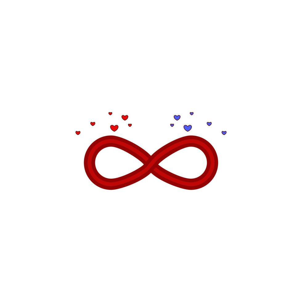 Infinity, love, symbol, valentine s day vector icon