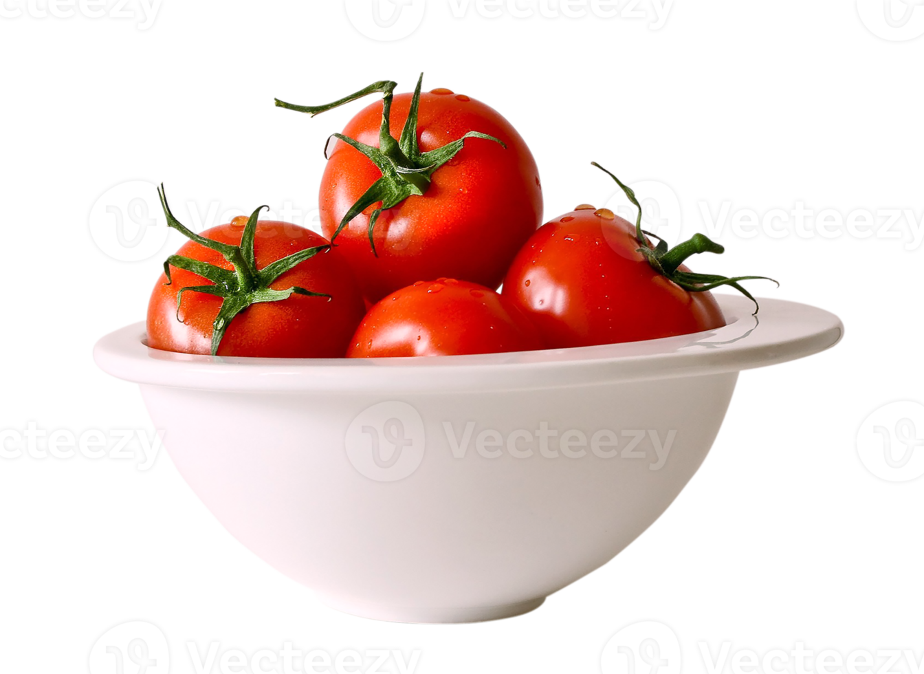 Tomatoes Bowl Food Fruit Healthy Nutrition Ripe with Blank background png