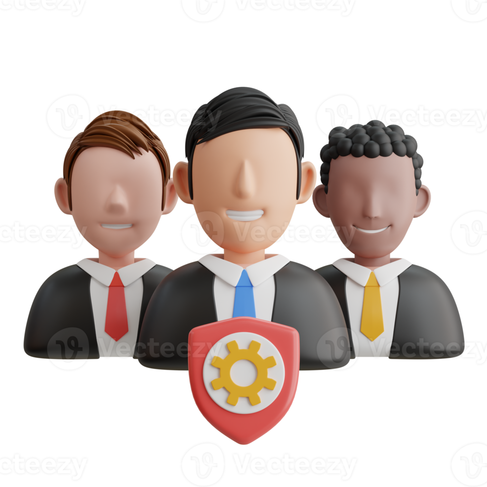 3d business staff, Profit Sharing, Job Interview, Render vector objects. png