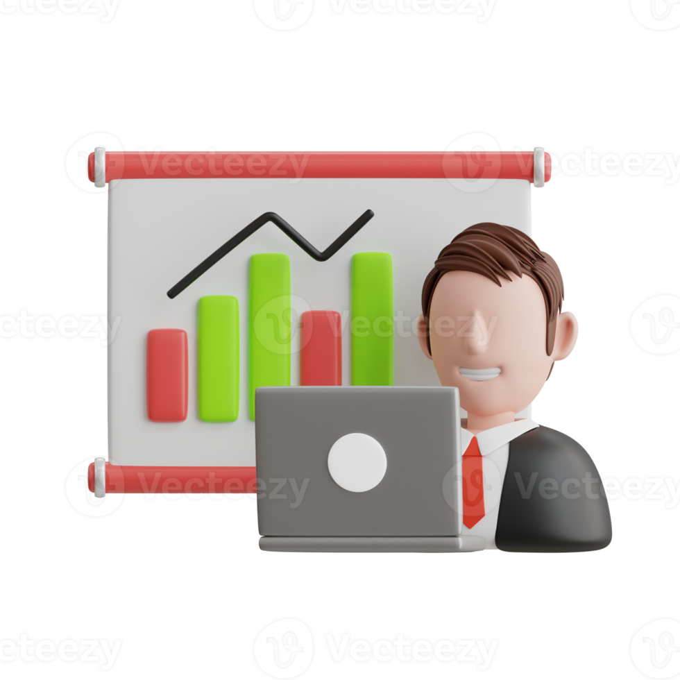3d business staff, Profit Sharing, Job Interview, Render vector objects. png
