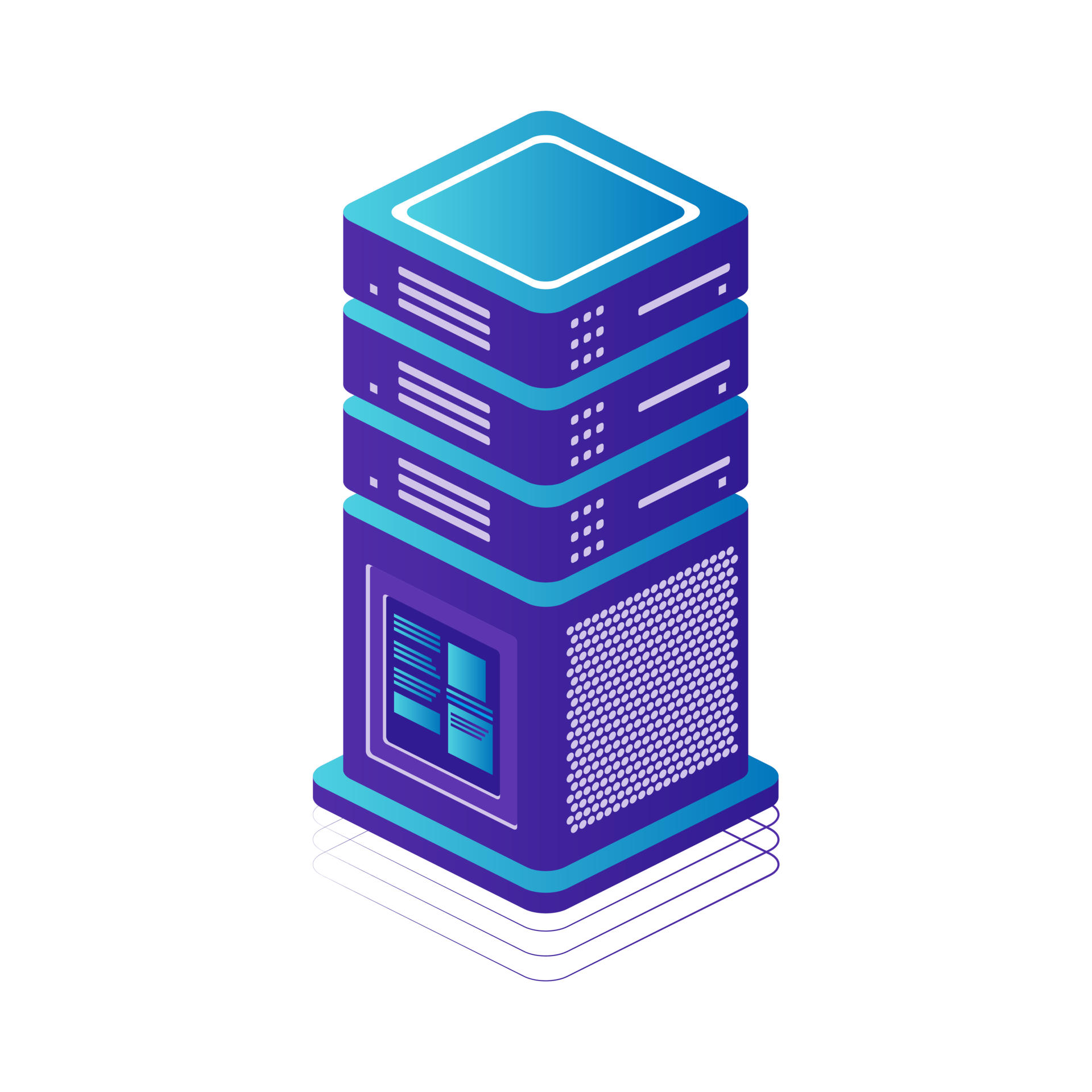 3d isometric web hosting server transparent background 22418264 png