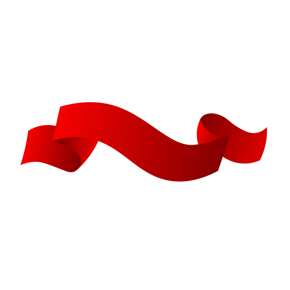 Red ribbon transparent image free dwounload png