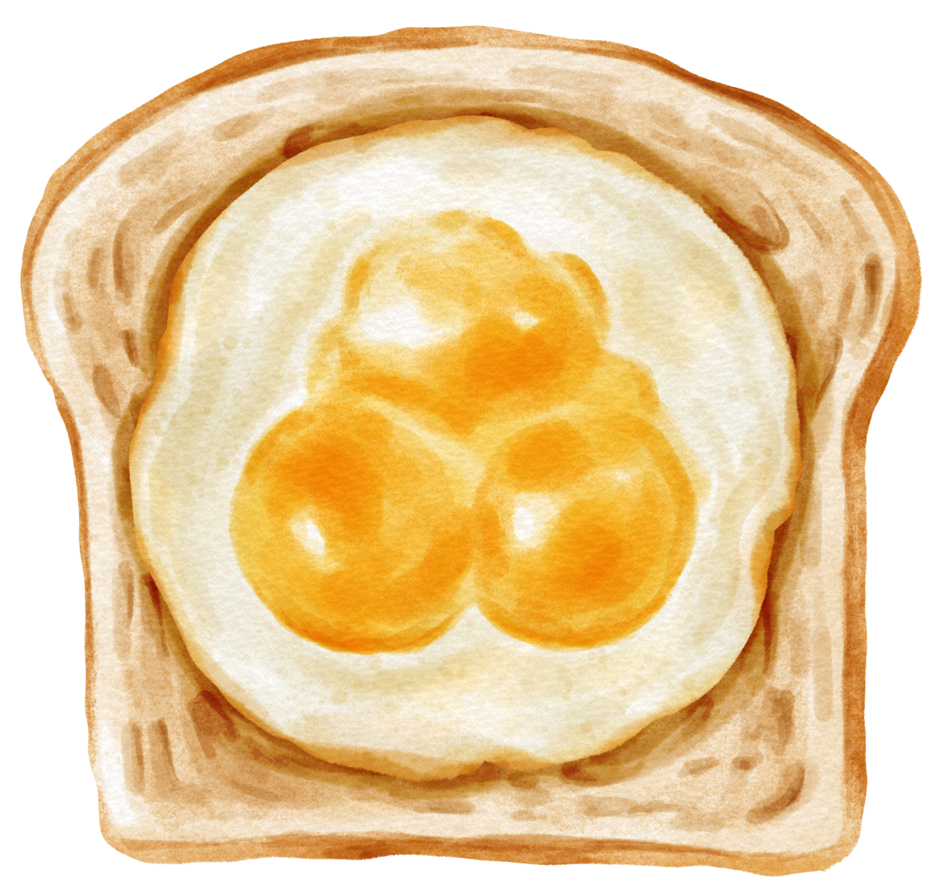 Scrambled egg on pan watercolor 22418334 PNG