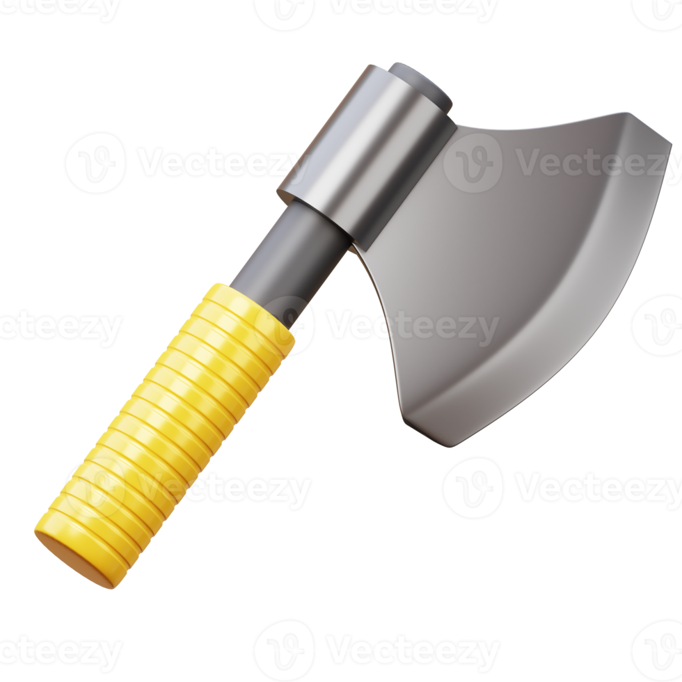 Axe 3D Illustration. 3D Rendering png