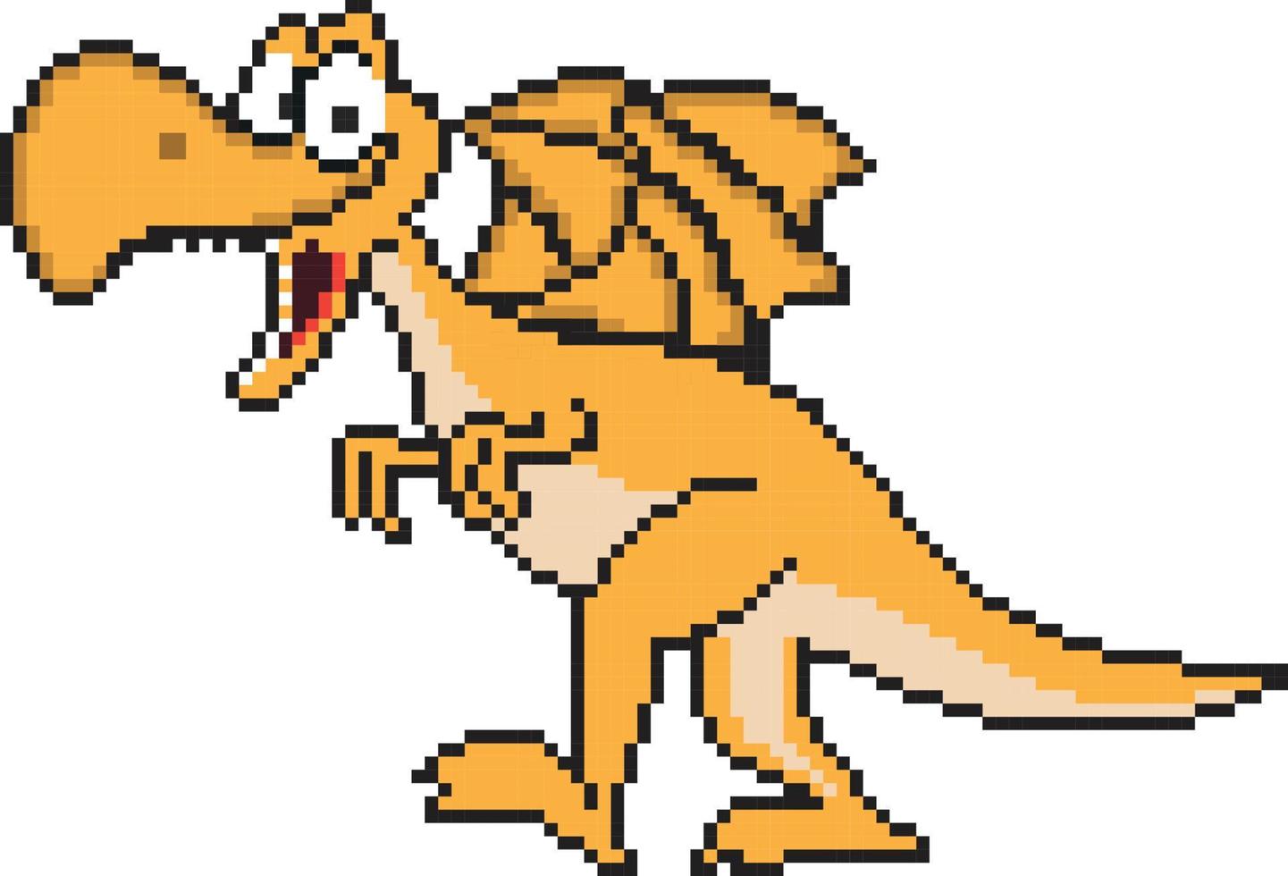Dragon pixelated icon vector illustration design, Pixel art set isolated flying monster