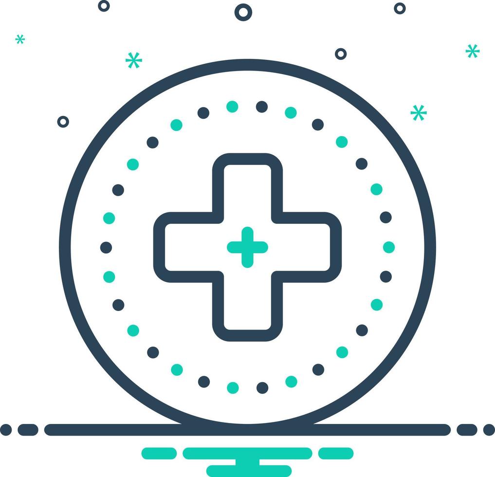mix icon for medical vector