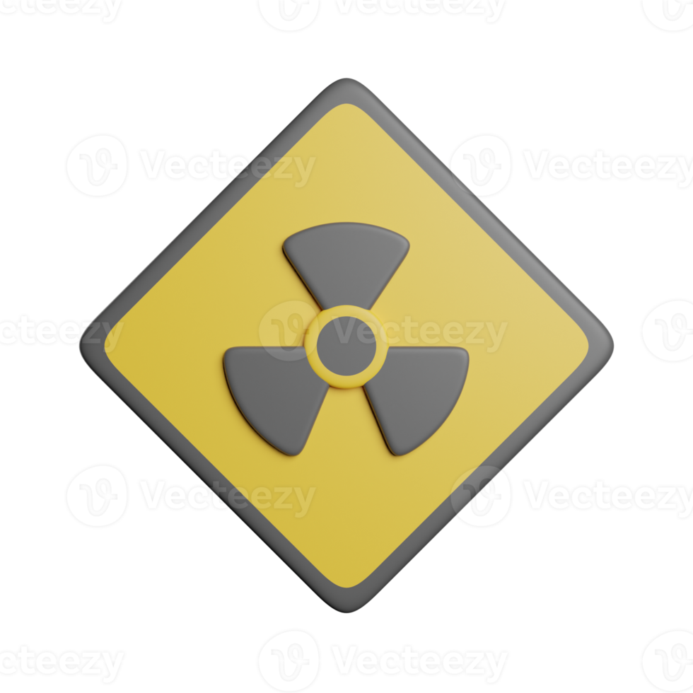 Radioactive Sign Warning png