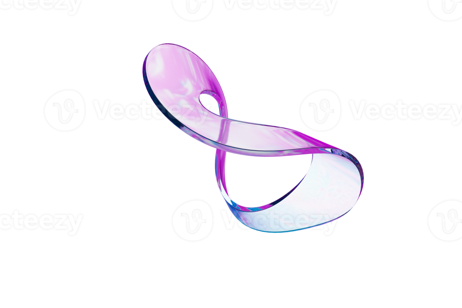 Abstract colored glass 3d rendered shape 22418817 PNG