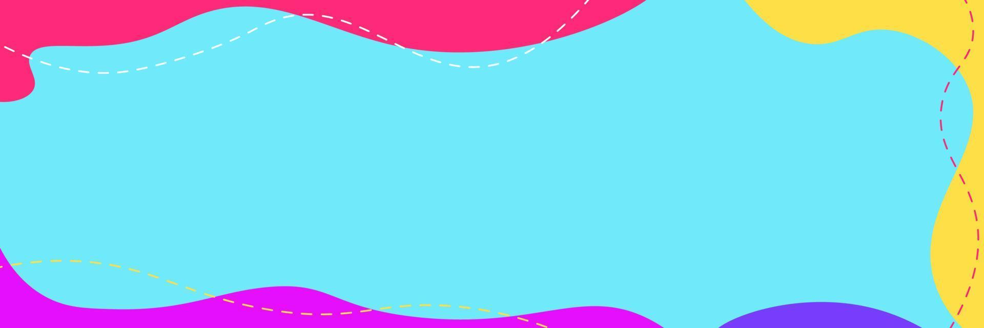 Colorful minimal banner abstract background vector