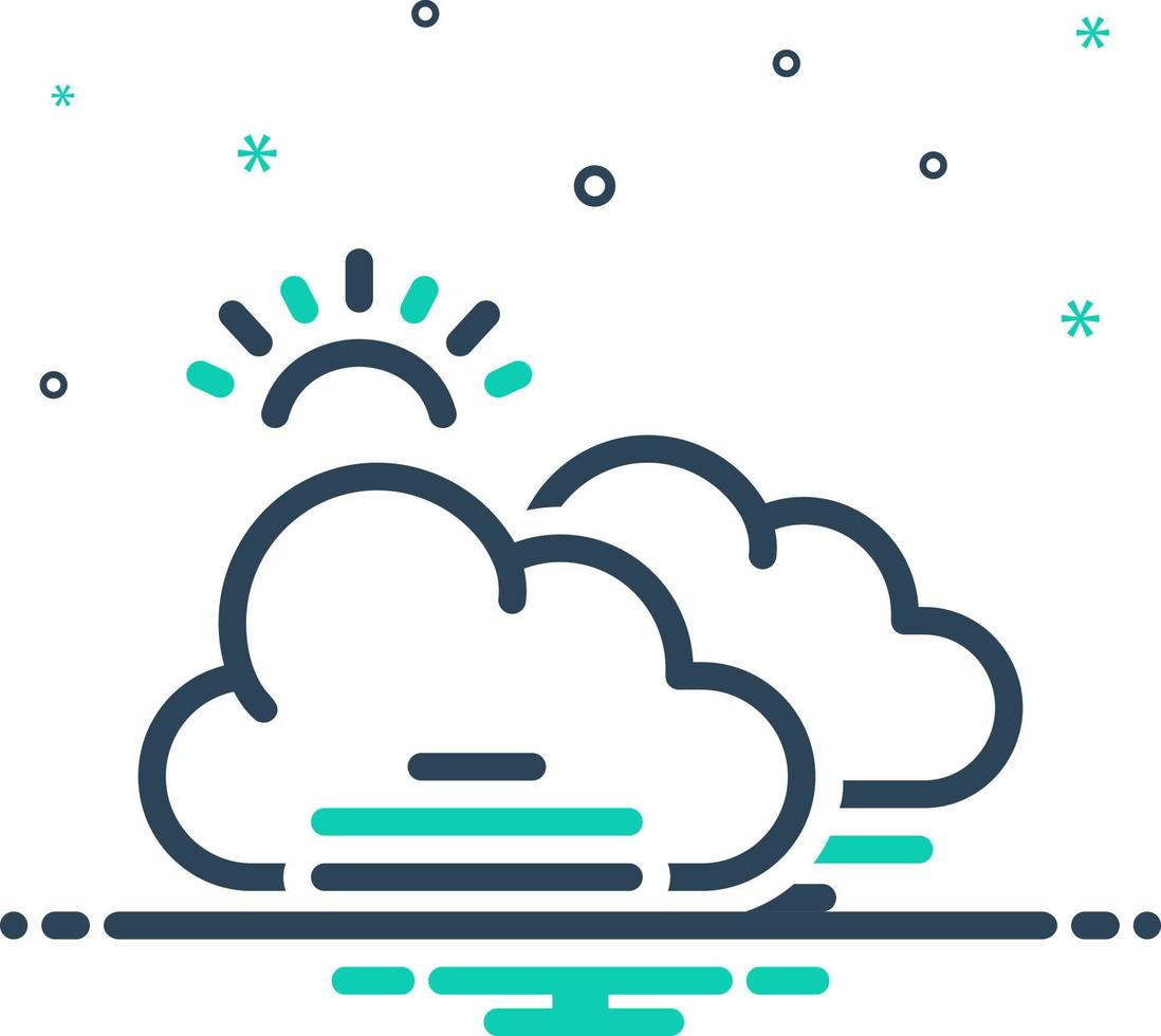 mix icon for fog vector
