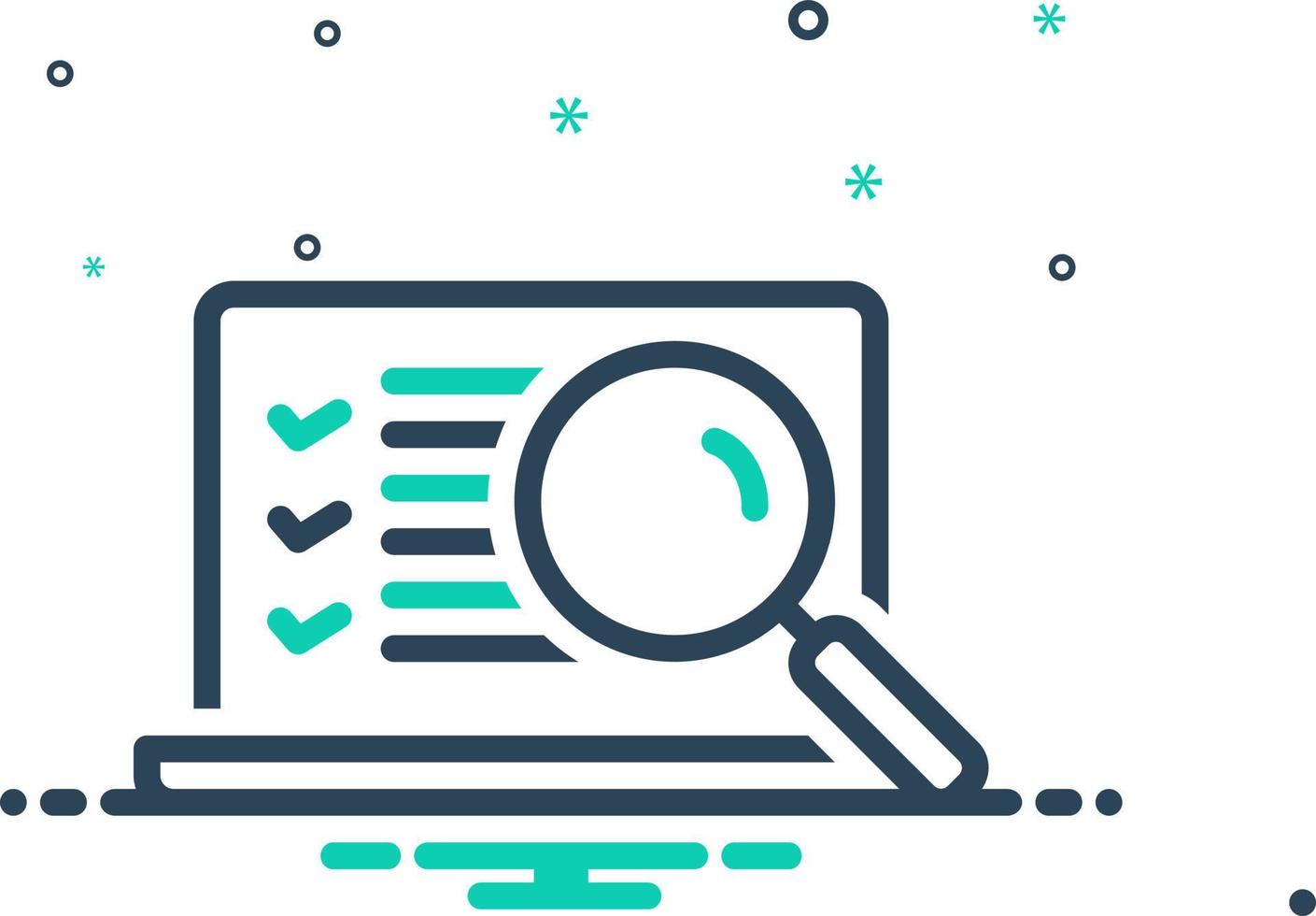 mix icon for assess vector