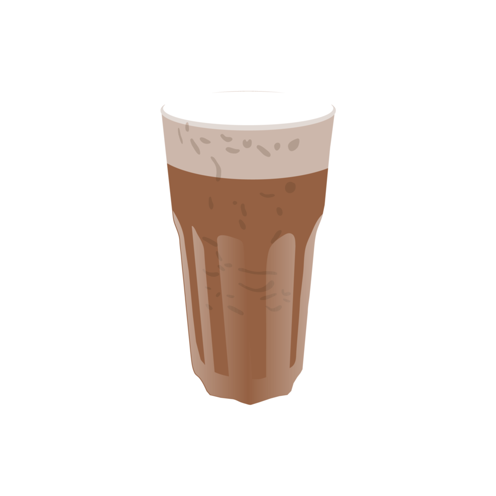 ice coffee on transparent  background png