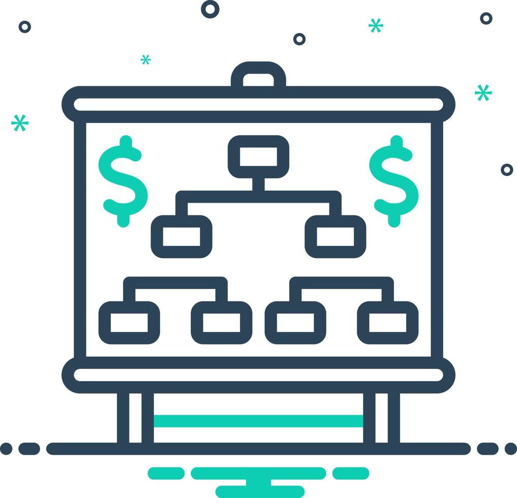 mix icon for scheme vector