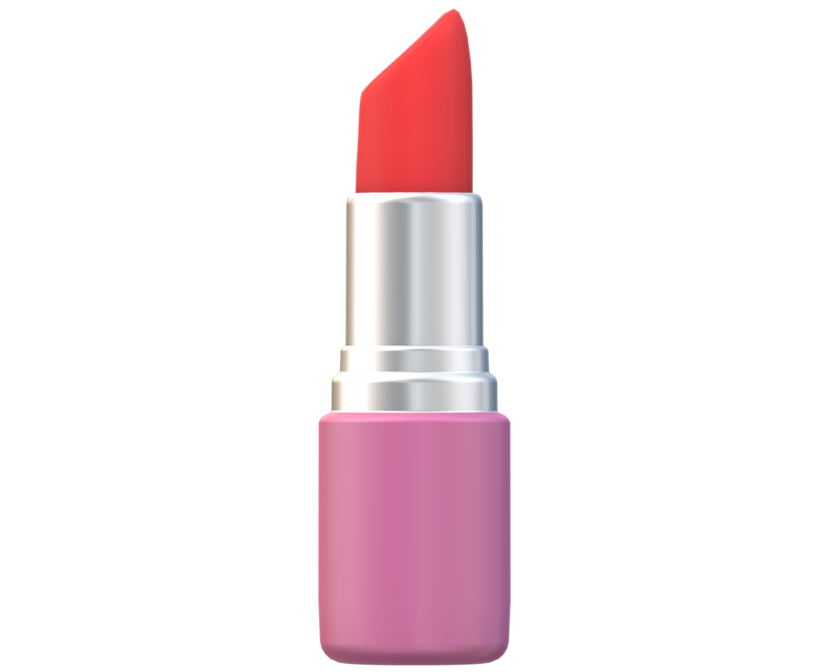 3D Render lipstick isolated on Transparent background png