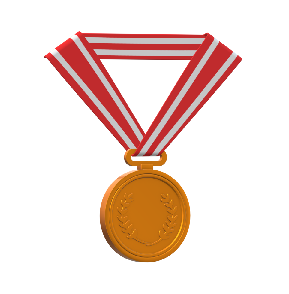 médaille isolé sur une transparent Contexte png