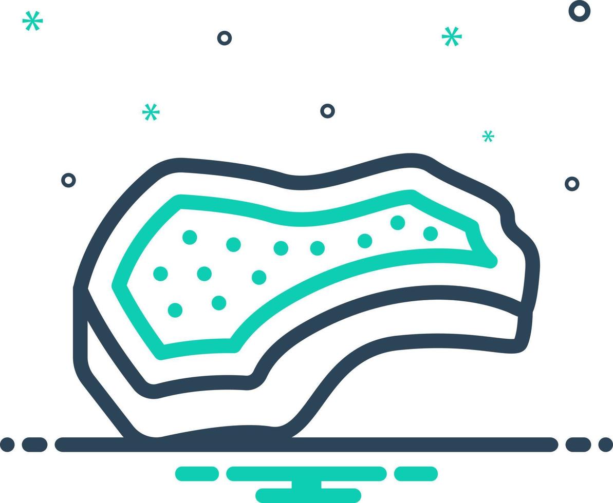 mix icon for flesh vector