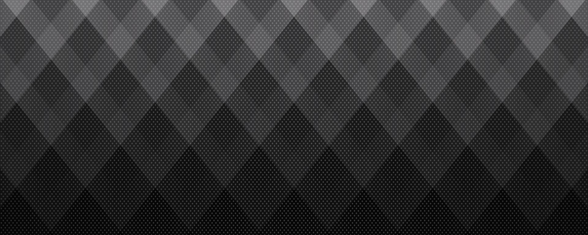 3D black geometric abstract background overlap layer on dark space with rhombus pattern decoration. Modern graphic design element striped style for banner, flyer, card, brochure cover, or landing page vector