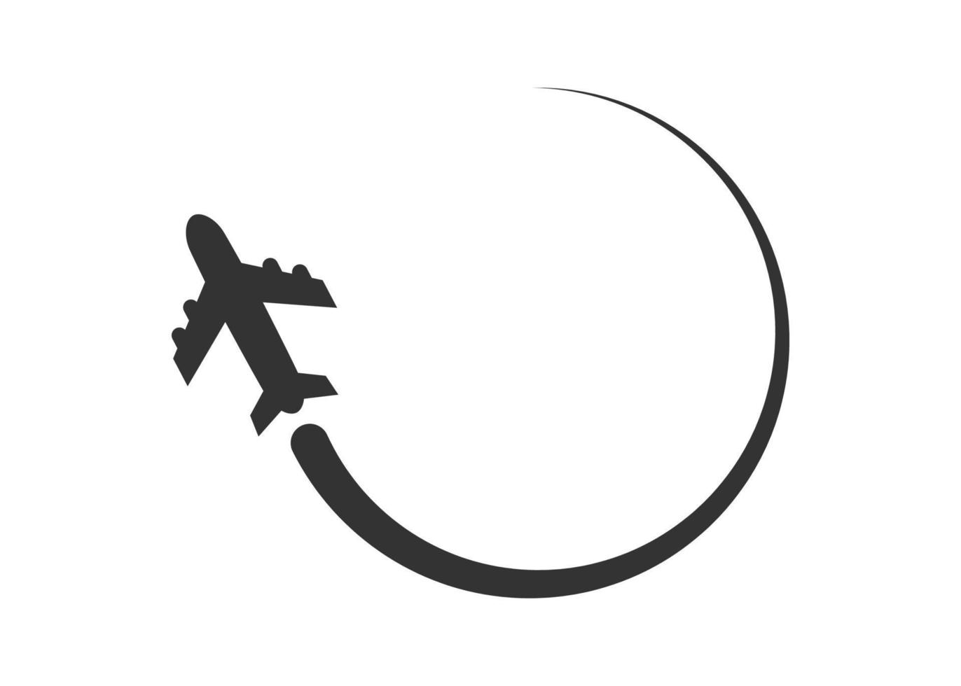 Plane logo icon design template isolated vector