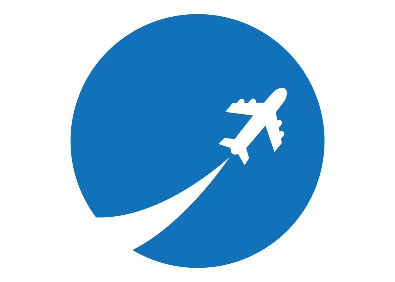 Plane logo icon design template isolated vector