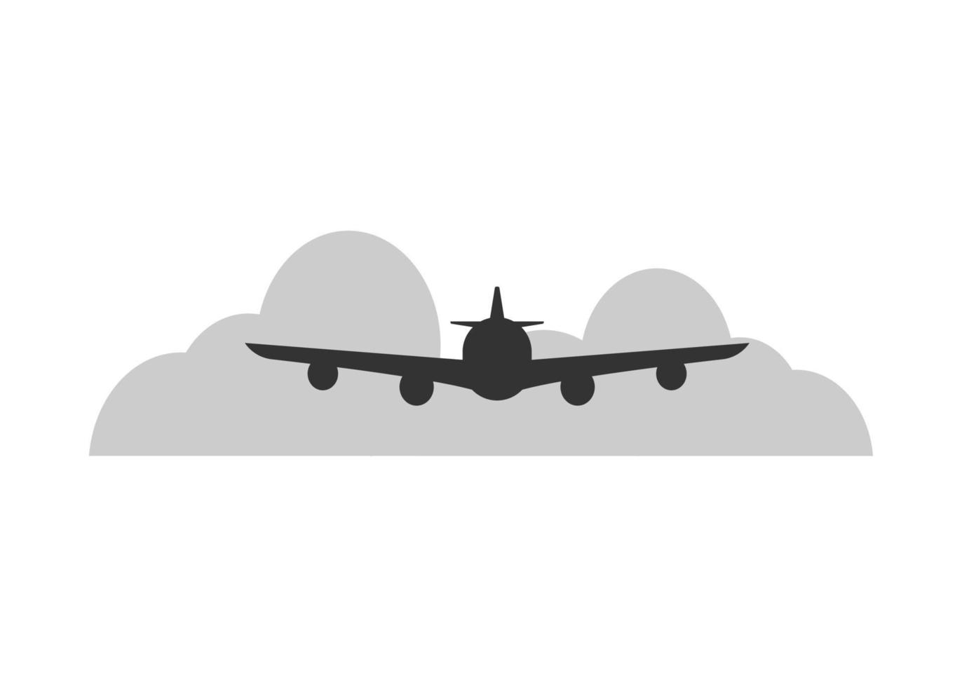 Plane logo icon design template isolated vector